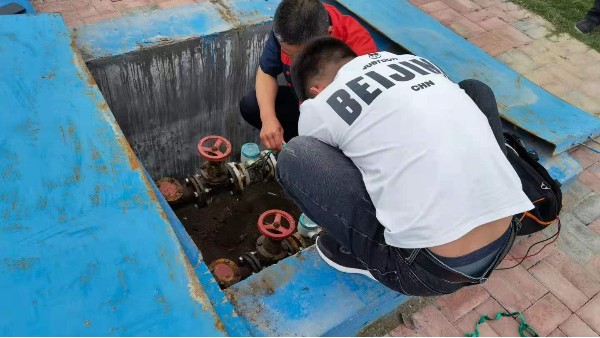 青天仪表污水火博（中国）使用现场
